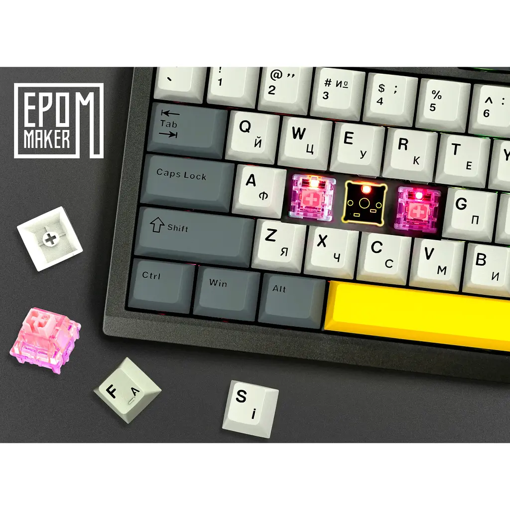 Клавиатура Epomaker TH80 SE Flamingo Switch Black [TH80-SE-B-F] [125685] - фото 12