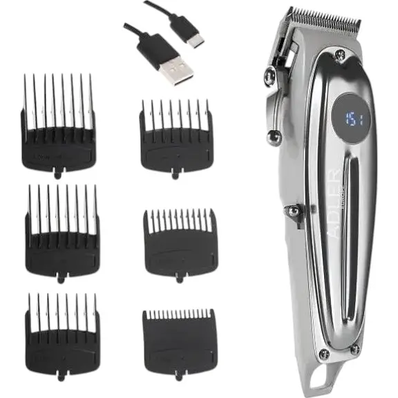 Профессиональная машинка для стрижки Adler AD 2831 аккумуляторная с насадками - фото 5