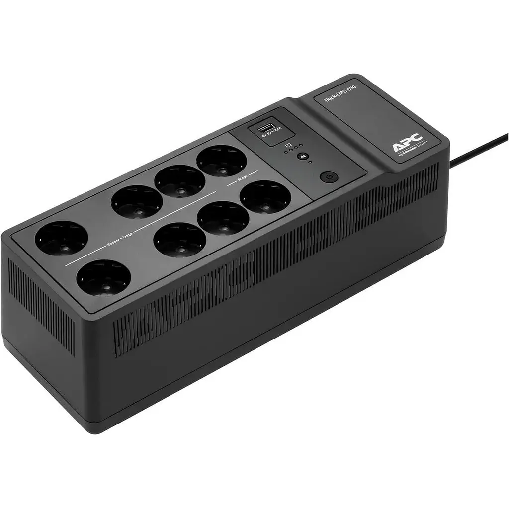 Джерело безперебійного живлення APC 650 ВА / 400 Вт / 7 А*ч (BE650G2-GR) - фото 2