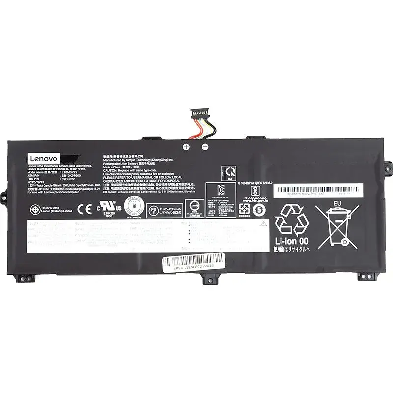 Акумулятор для ноутбуків LENOVO ThinkPad X390 Yoga (L18M3P72) 11.55V 4211mAh (original) (NB481392) - фото 2