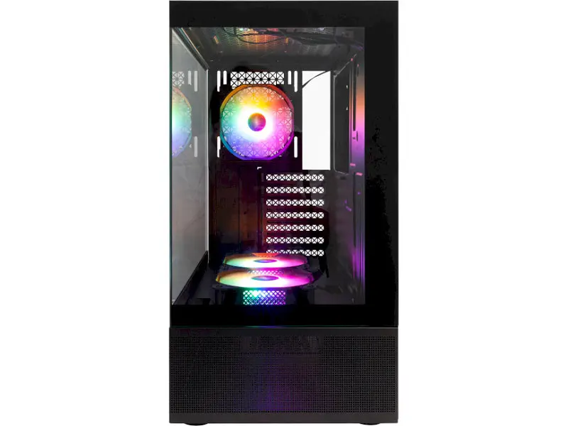 Корпус 1stPlayer Mi7-A-BK-2F7R-1F7 Black - фото 3
