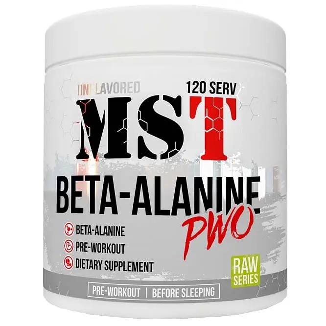Амінокислота Beta-Alanine PWO, 300 грам MST fit0018929