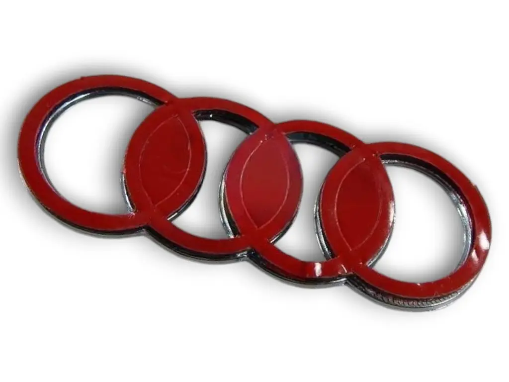 Емблема керма Audi Хром 24х62 мм (на скотчі) - фото 3