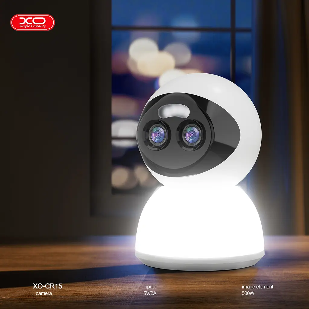 Камера спостереження XO CR15 EU Indoor Dual Mirror Zoom 6-Megapixel Біла 6975837587335 - фото 3