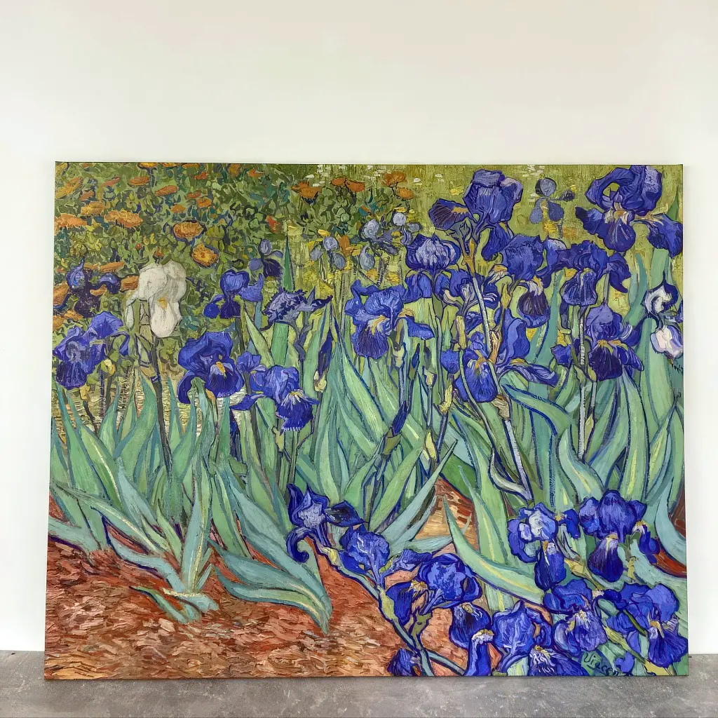Інтер'єрна картина Іриси, Вінсент ван Гог, Irises, Vincent van Gogh, інтер'єрний декор, 60×76 см (id6820) - фото 5