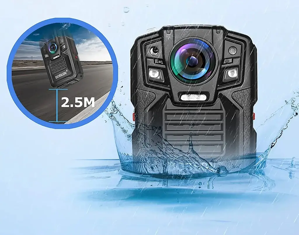 Нагрудна боді-камера Boblov HD66/D7 з дисплеєм 2.0 дюйма нічний запис датчик руху 2акумулятори 1950 мАгод - фото 3