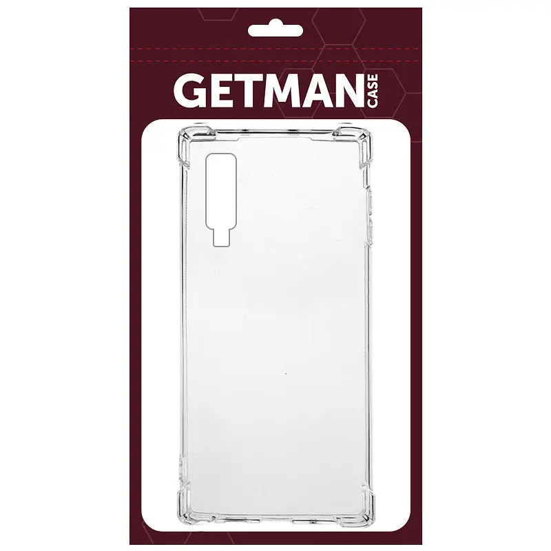 TPU чехол GETMAN Ease logo усиленные углы для Samsung A750 Galaxy A7 (2018) Бесцветный (прозрачный) - фото 2