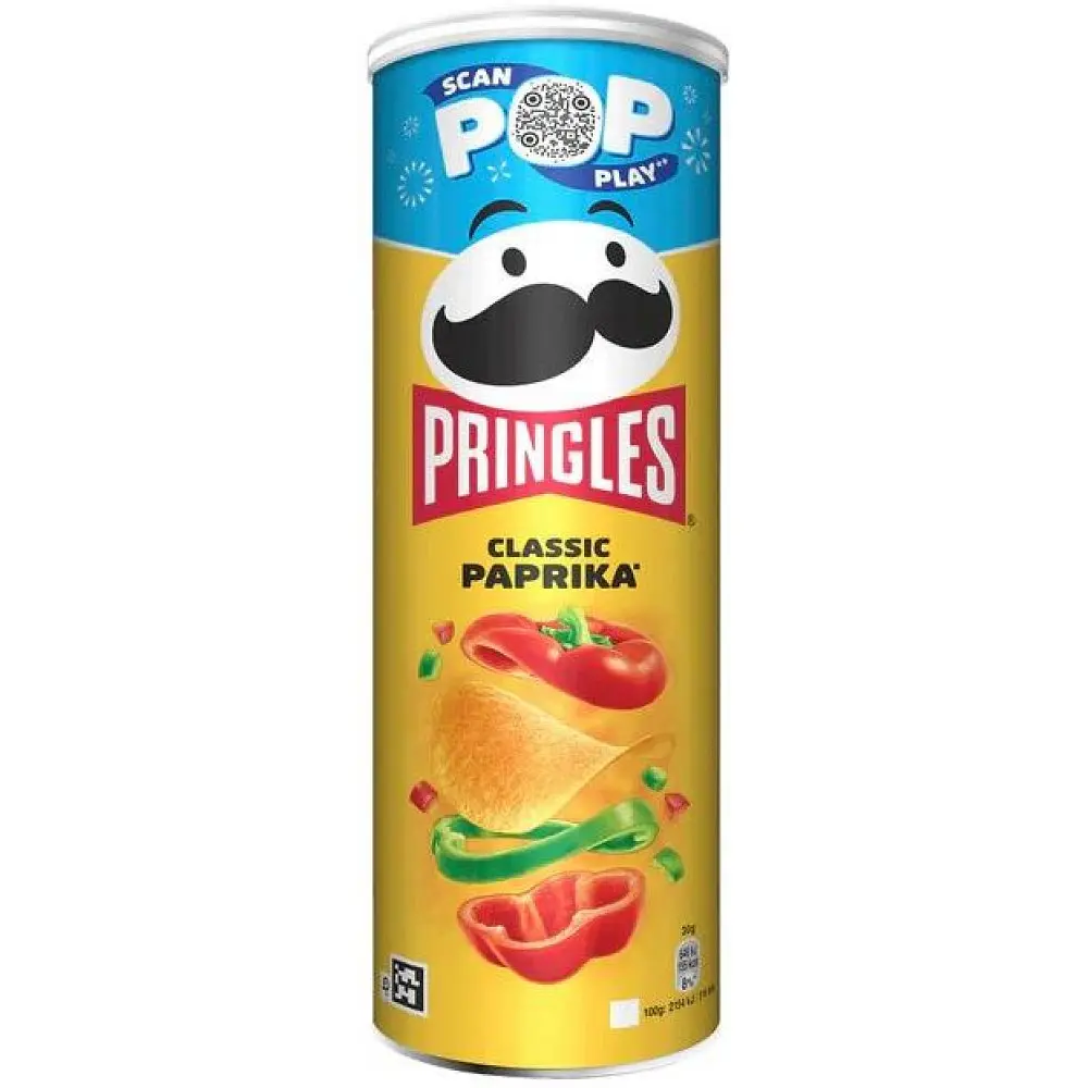 Чипсы Pringles Classic Paprika 165 г (5053990162413)
