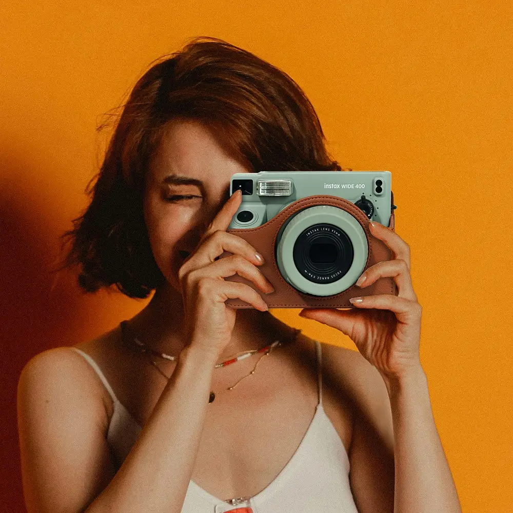 Набір камера Fujifilm Instax Wide 400 Фотопапір 20 шт. Чохол Фотоальбом на 64 фото коричневий - фото 8