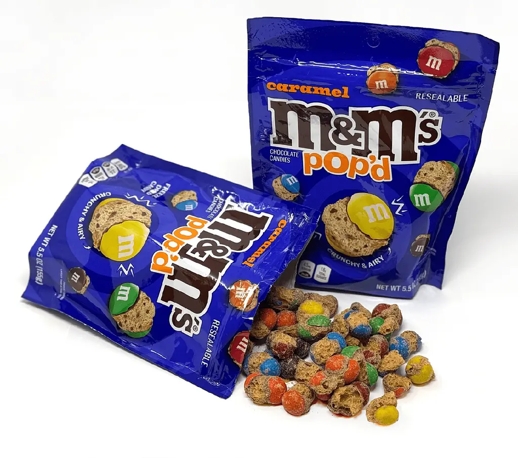 Цукерки M&M's Pop'd Caramel Chocolate Crunchy Candy 155г - фото 4