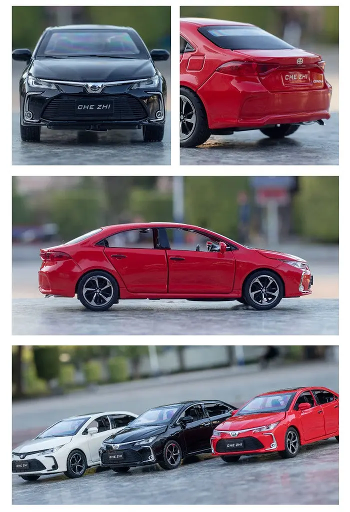 Колекційна металева модель автомобіля АвтоЕксперт Toyota Corolla з інерцією, світлом та звуком 1:32 - фото 8
