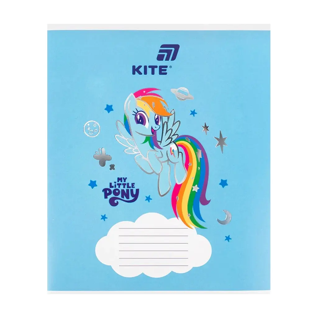 Зошит Kite My Littke Pony, 12 аркушів, коса лінія (LP26-235), в асортименті - фото 2