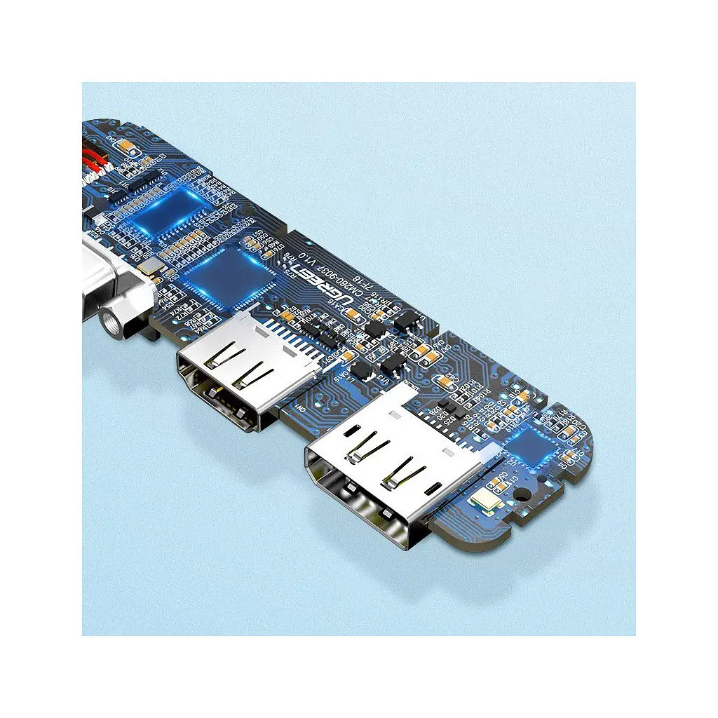 Перехідник USB2.0 Type-C to VGA V1.2/HDMI V2.0b/DP V1.2a CM260 black Ugreen (60568) - фото 8