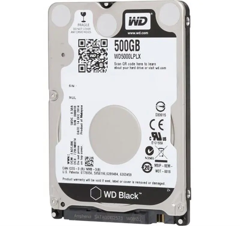Накопичувач HDD 2.5" SATA 500GB WD Black 7200rpm 32MB (WD5000LPLX) - фото 2