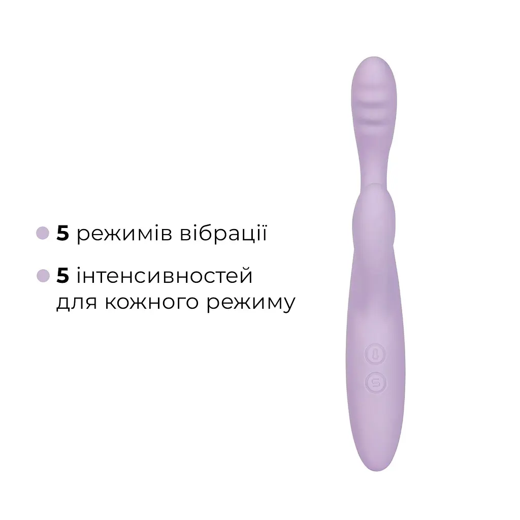 Тонкий кролик-вібратор Svakom Cici+ 2 Lilac, керування зі смартфона, підігрів до 38 °C - фото 4