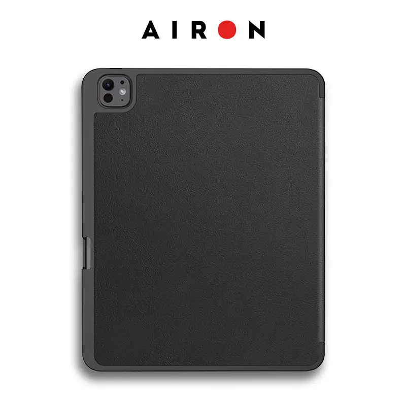 Чехол AIRON Premium SOFT для iPad Pro 13 2024 с защитной пленкой и салфеткой Black - фото 4
