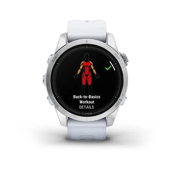 Смарт-часы Garmin Epix Pro Gen 2 42 mm Silver w. Whitestone Band (010-02802-00/01) - фото 3