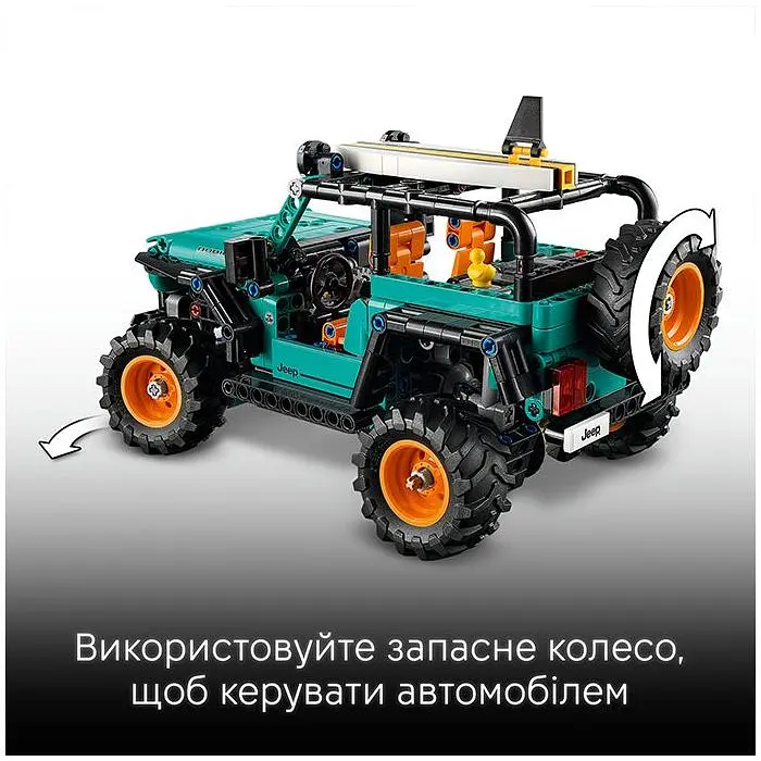 Конструктор LEGO Technic Позашляховик Jeep Wrangler Rubicon 723 деталі (42227) - фото 3