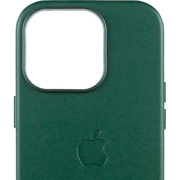 Чохол Leather Case with MagSafe для Apple iPhone 16 Pro Green AAA [119592] - фото 3