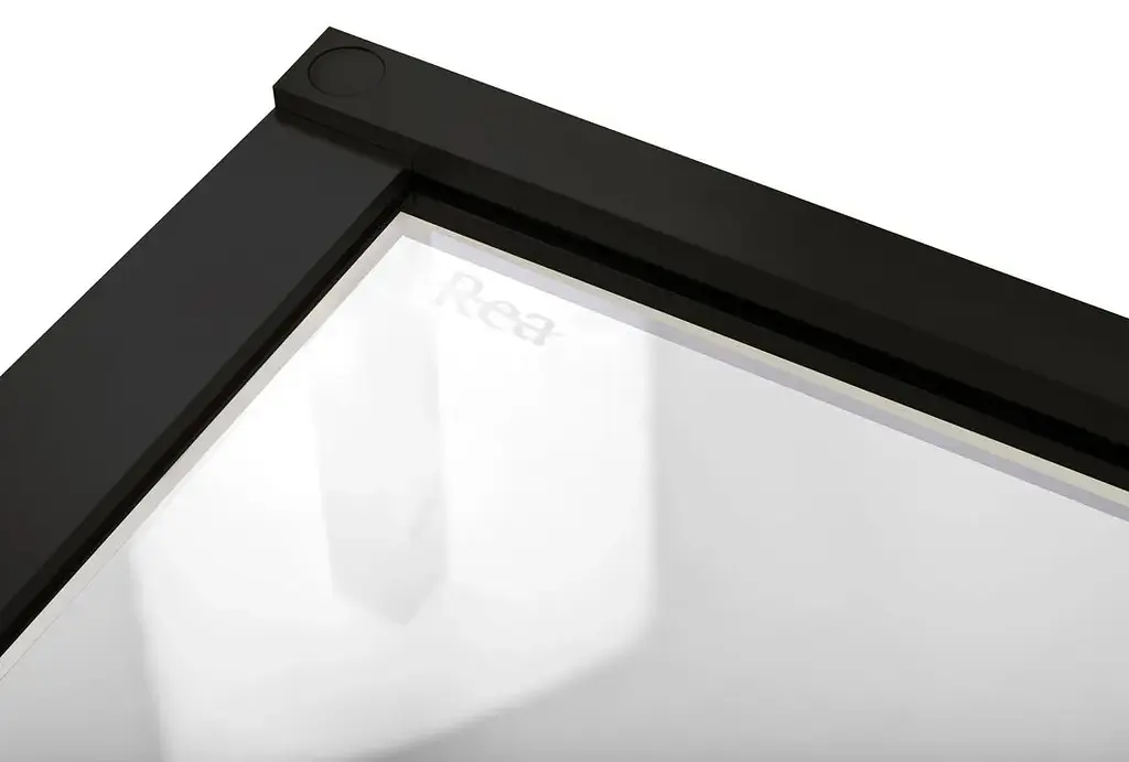 Душова кабіна Rea Hugo 100x100 black підвійна REA-K6602, Чорний матовий, Універсальна, прозрачний, Чорний матовий - фото 6