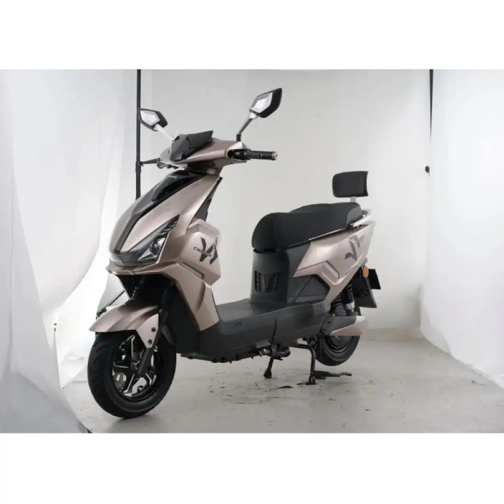 Электроскутер Двухместный Crosser CR23 (2500W, 72V/23Ah) Бежевый - фото 2