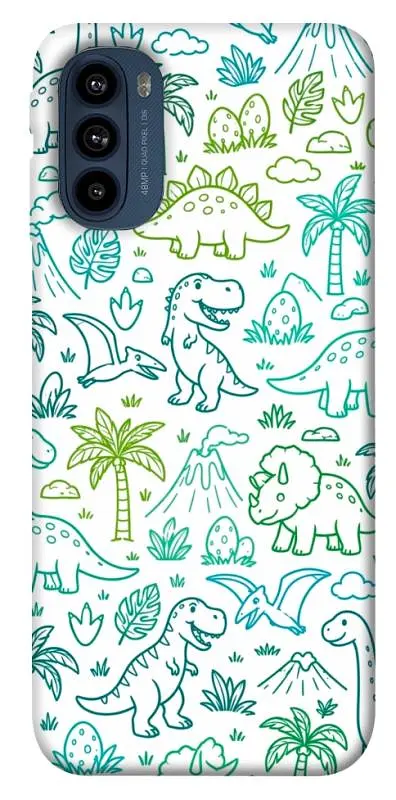 TPU чохол Demsky Dino pattern для Motorola Moto G41
