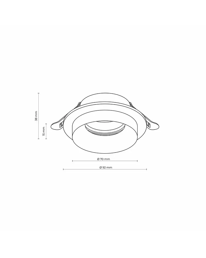 Точковий світильник TK Lighting 6921 Jet GU10 1x10W IP20 Wh - фото 2