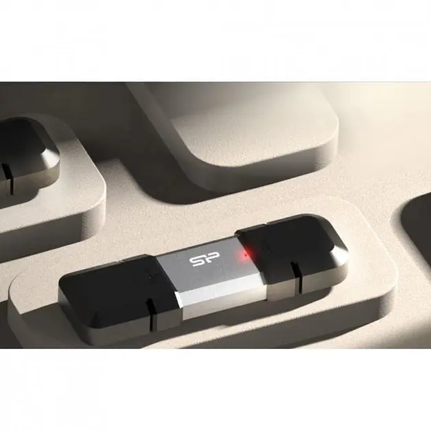USB накопитель 256 ГБ SILICON POWER Mobile C51 - usb3.2+Type-C двойной - фото 3