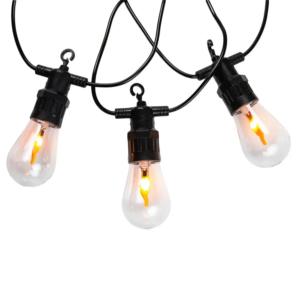 Ретро-гірлянда вулична 10 LED довжина 5 метрів, імітація вогню GarlandoPro S141 - фото 9