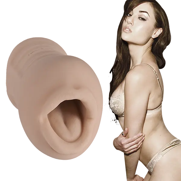 Doc Johnson Sasha Grey Ultraskyn Deep Throat Pocket Pal - мастурбатор ротик, 12 см - фото 2