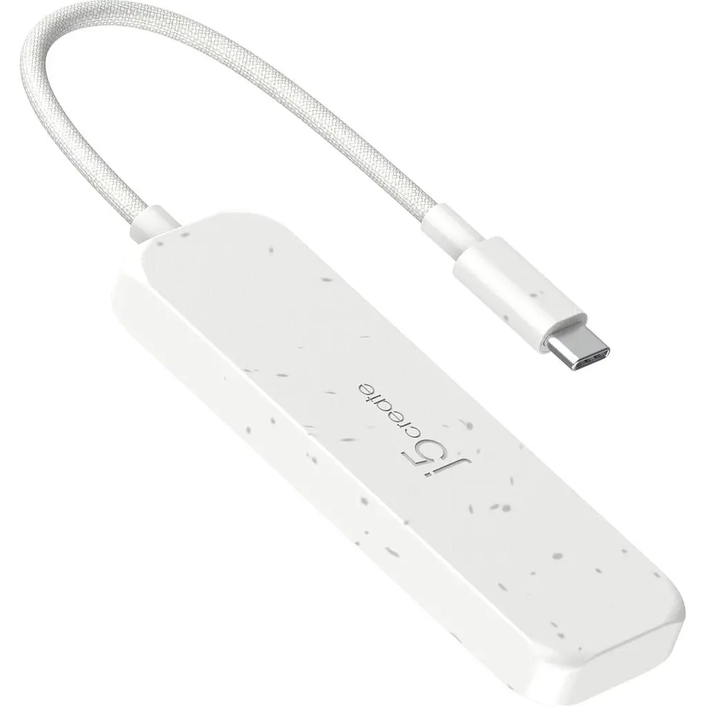 USB-хаб j5create JCH342EW-N USB-C на 2 USB-A/2 USB-C, белый (JCH342EW-N) - фото 3