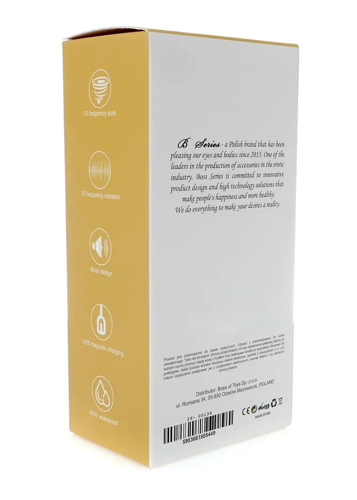 Вакуумный стимулятор клитора с вибрацией Boss Series Flirting Partner красный - фото 15