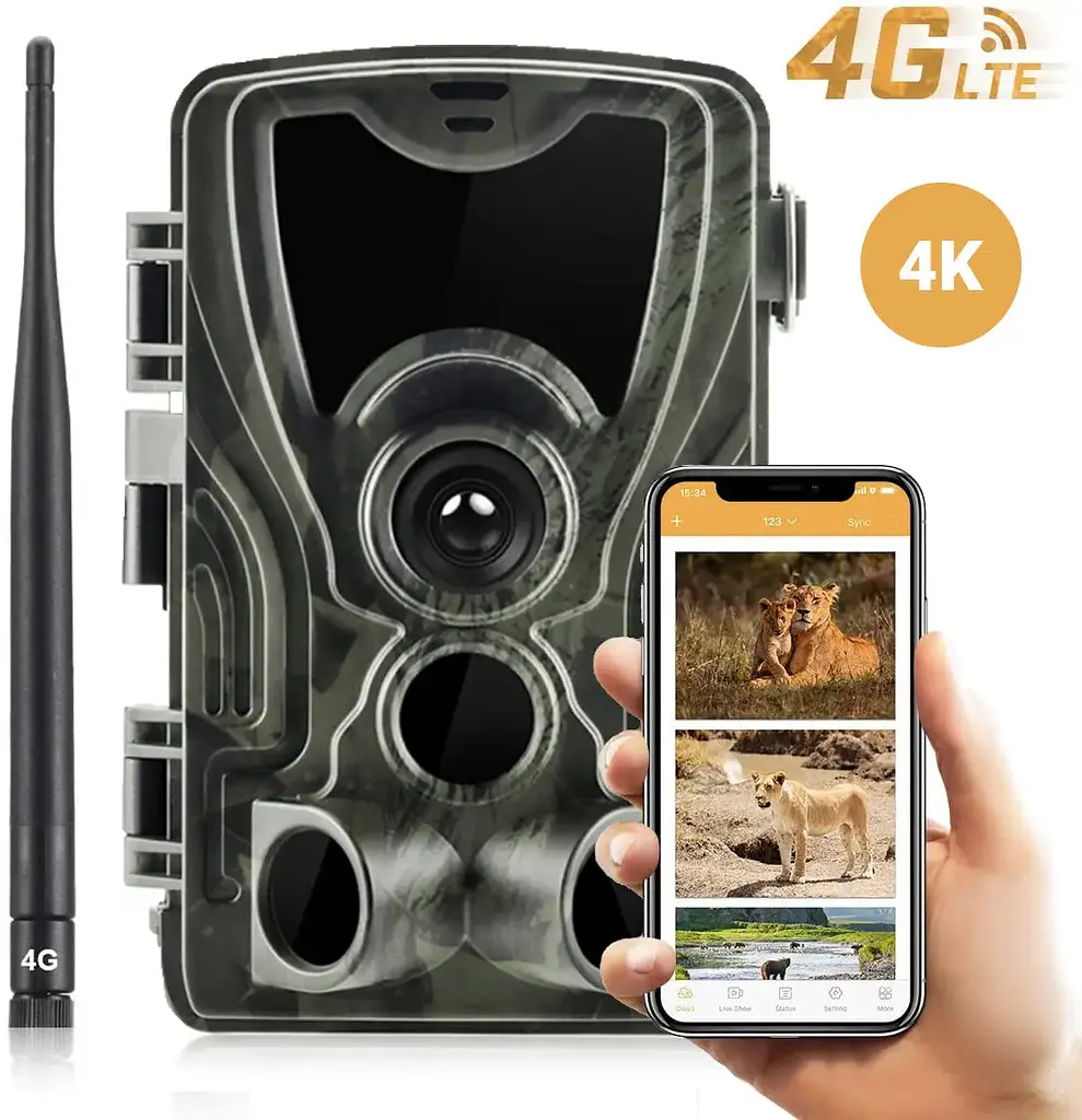 Фотоловушка 4G камера для охоты с передачей 4K видео в смартфон Suntek HC-801Pro, 30мп фото (100829) - фото 2