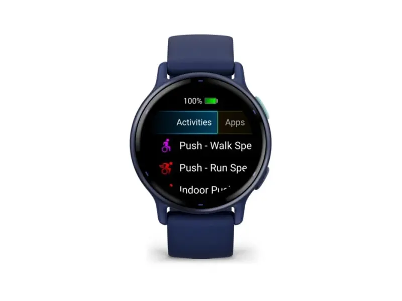 Смарт-годинник Garmin vivoactive 5 Metallic Navy Aluminum Bezel with Navy Case and Silicone Band (010-02862-12) - фото 4