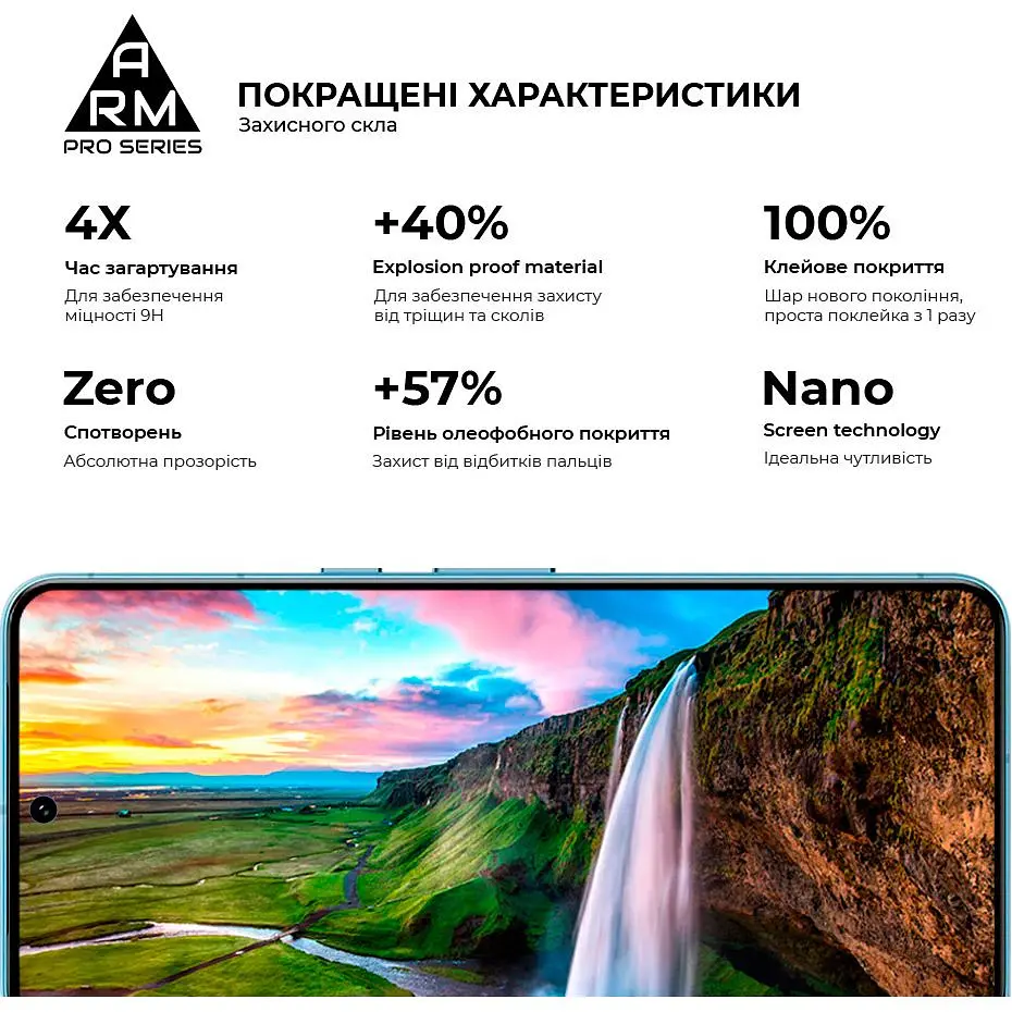 Захисне скло ArmorStandart Full Pro Glass для Google Pixel 8 Black (ARM72907) [106035] - фото 4
