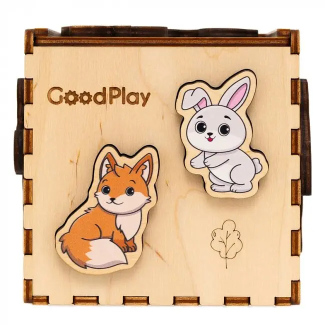Кубик-сортер Лісові звірята GoodPlay CUB-4-008 Різнокольоровий shop (4820276870284) - фото 3