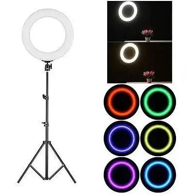Лампа кільцева Soft Ring RL-14 LED з пультом і штативом  - фото 3