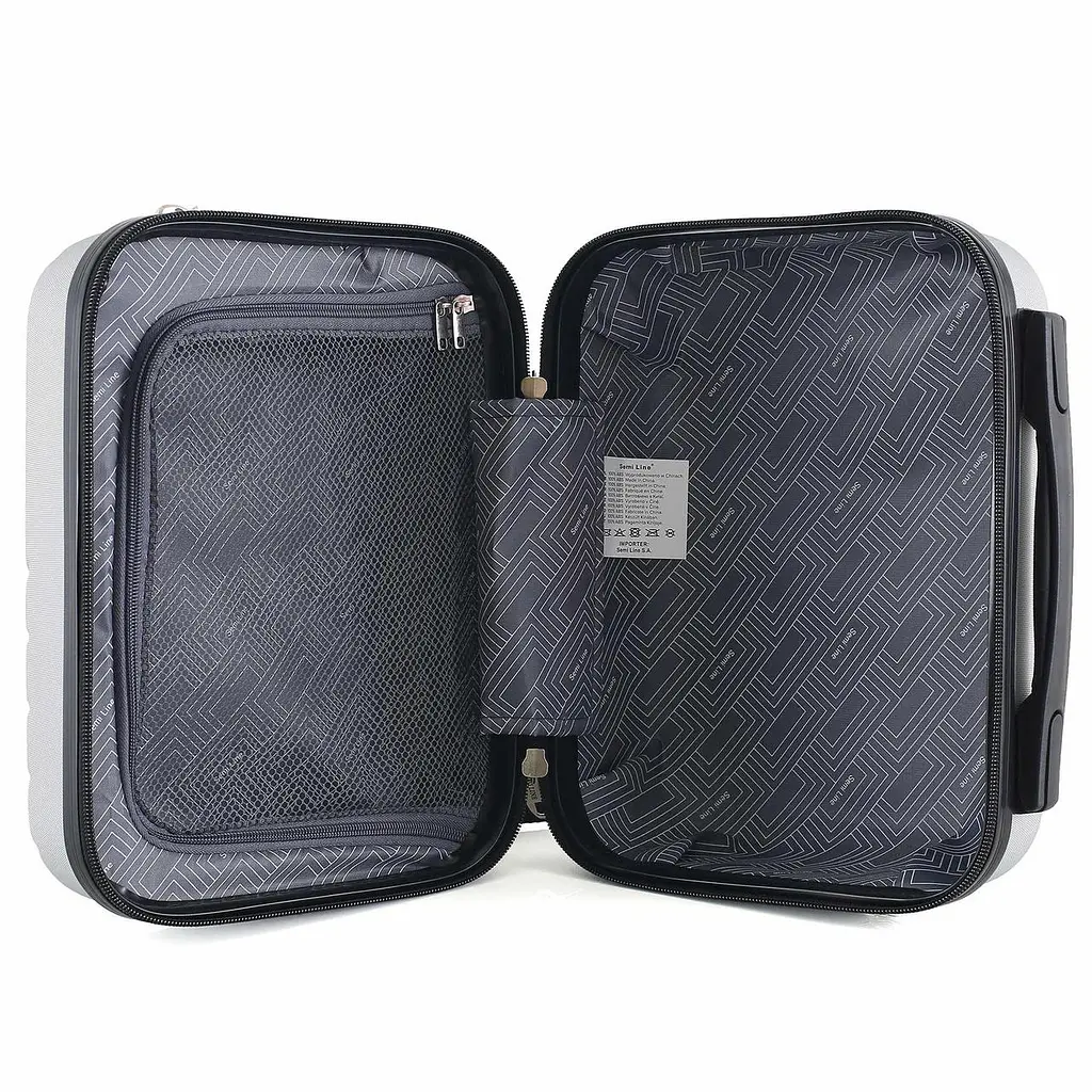Бьюті-кейс Semi Line 18L Light Grey (T5762-1), Світло-сірий - фото 6