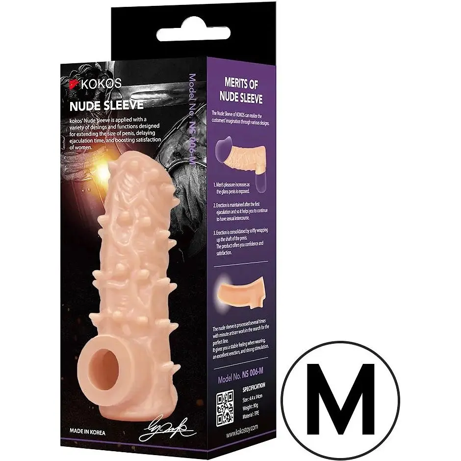 Насадка на член Kokos Nude Sleeve NS 006 M - фото 3