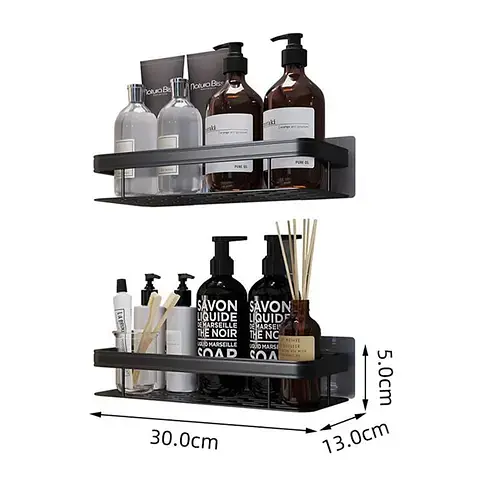 Полиця у ванну (30х13х5, 5 см) STORAGE RACK AND197, настінна / органайзер для ванної кімнати на стіну - фото 2