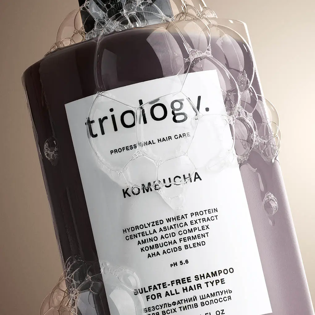Безсульфатний шампунь Kombucha Triology для всіх типів волосся з комбучею  - фото 5