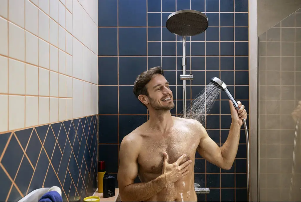 Душова система з термостатом Hansgrohe Activera S 240 1jet EcoSmart Ecostat Fine Varia chrome 28078000 - фото 4
