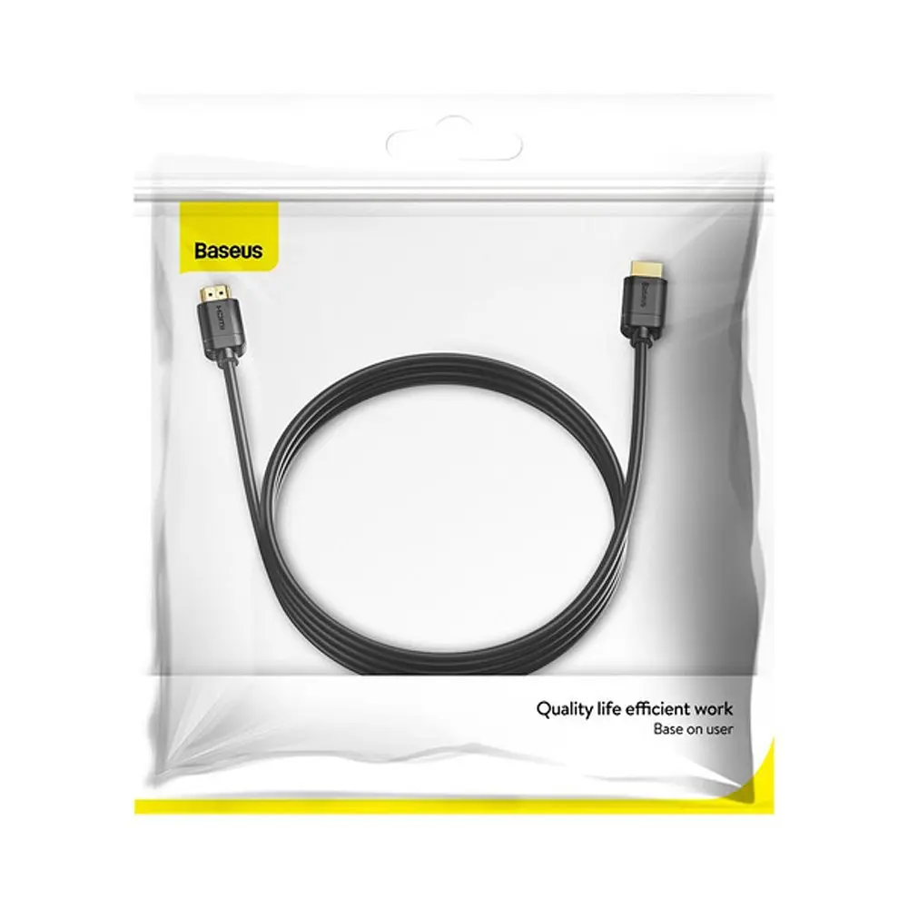 Кабель Baseus high definition Series HDMI To HDMI Adapter Cable 3 м Черный - фото 2