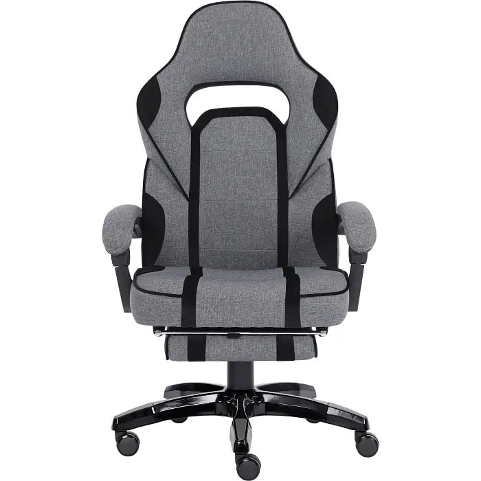 Геймерське крісло GT Racer сіре з чорним (X-2749-1 Fabric Gray/Black Suede) - фото 8