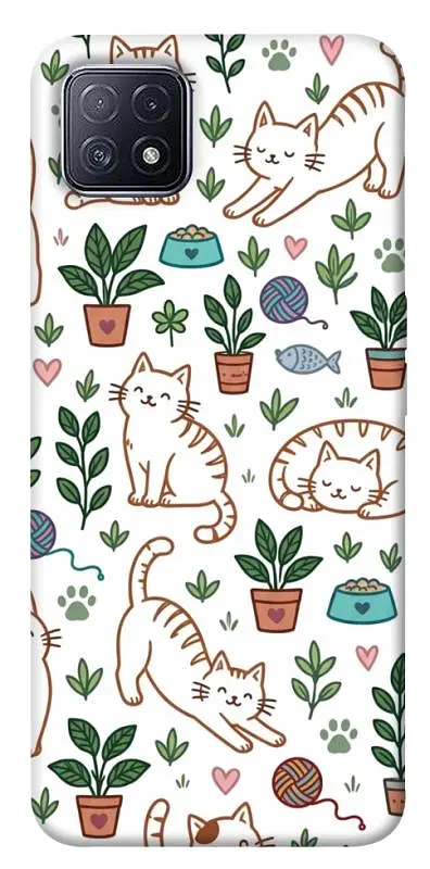 TPU чохол Demsky Cats pattern для Oppo A73