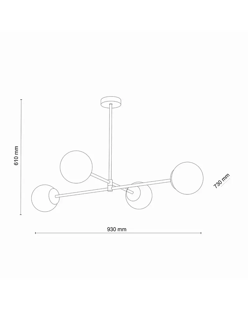 Люстра Tk Lighting 4605 Cadix G9 4x6W IP20 - фото 3