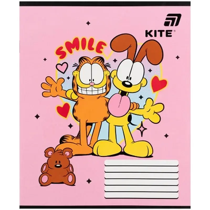 Зошит Kite Garfield, 12 аркушів, коса лінія (GF26-235) - фото 4