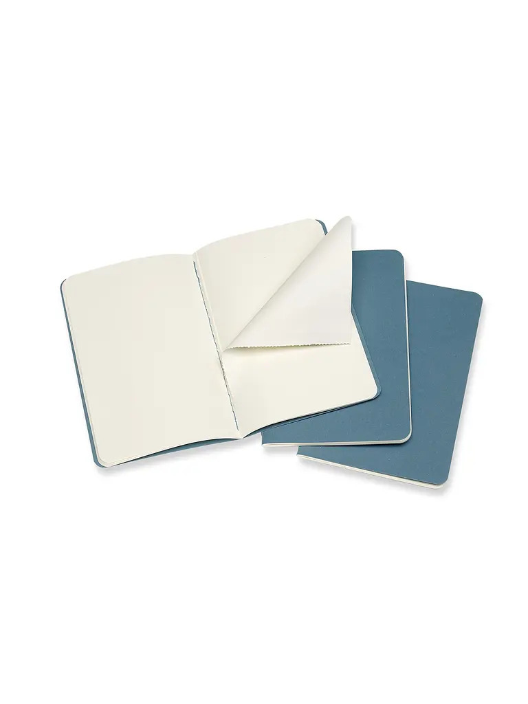 Записник Moleskine Cahier кишеньковий, Нелінований Жвавий Блакитний (CH013B44) - фото 3