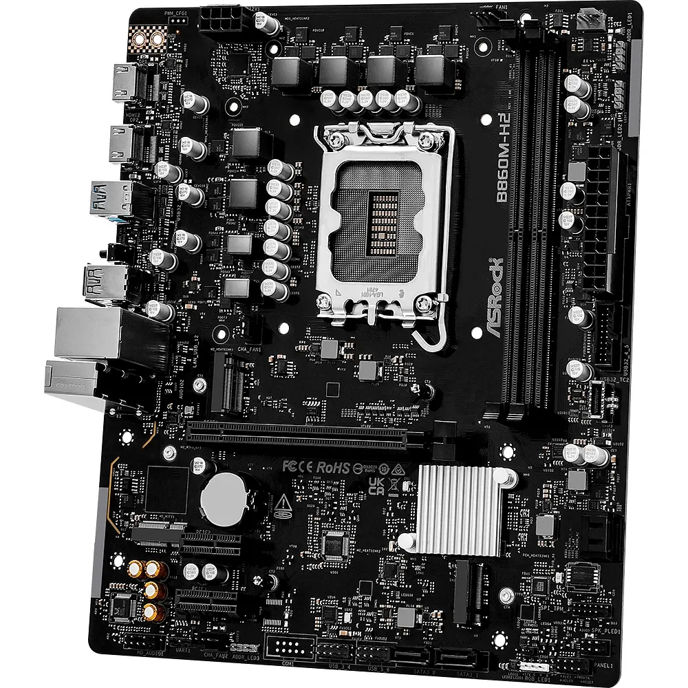 AsRock B860M-H2 (1851/B860, 2*DDR5, PCIex16, 2xHDMI, 4xSATA, 2xM.2, Glan, 7.1ch, mATX) - фото 3