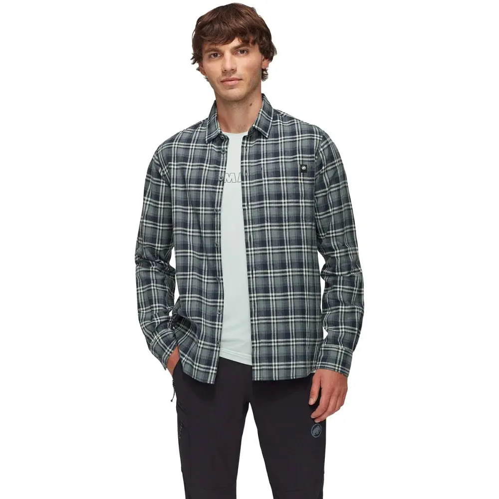 Сорочка Mammut Trovat Summer Longsleeve Shirt Men XXL marine-strata - фото 2